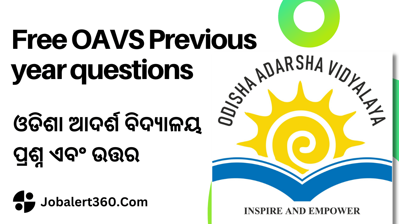 Free OAVS Previous year questions 2021