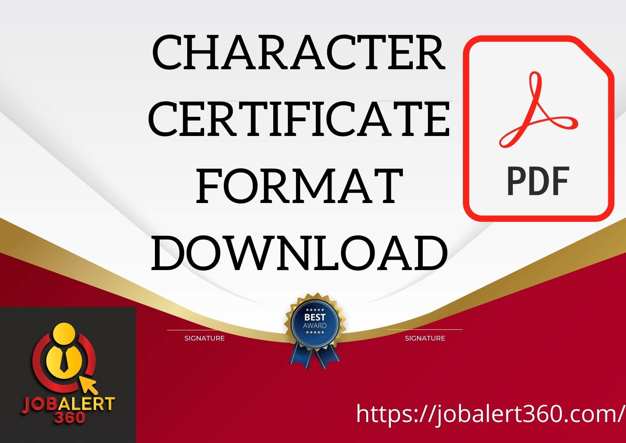 Character Certificate Format Download