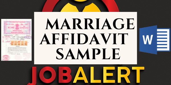 free Notary Marriage Affidavit Format