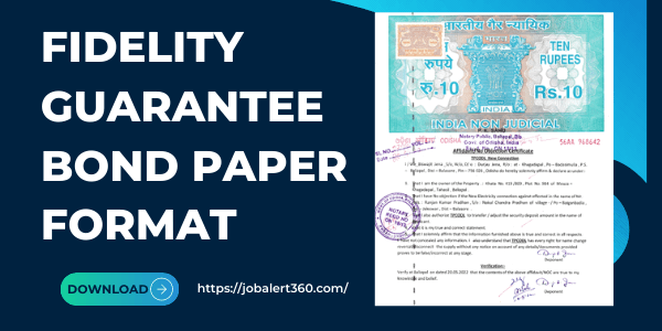 Fidelity Guarantee Bond Paper Format