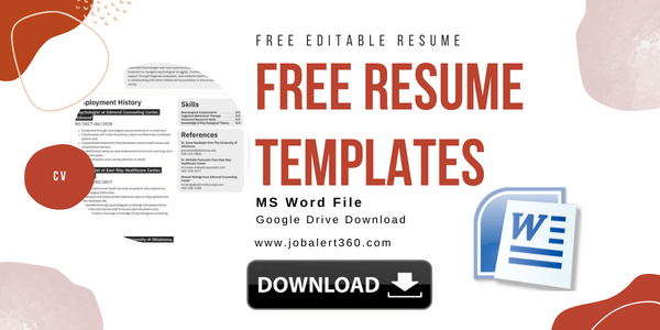 Free Resume Templates Download