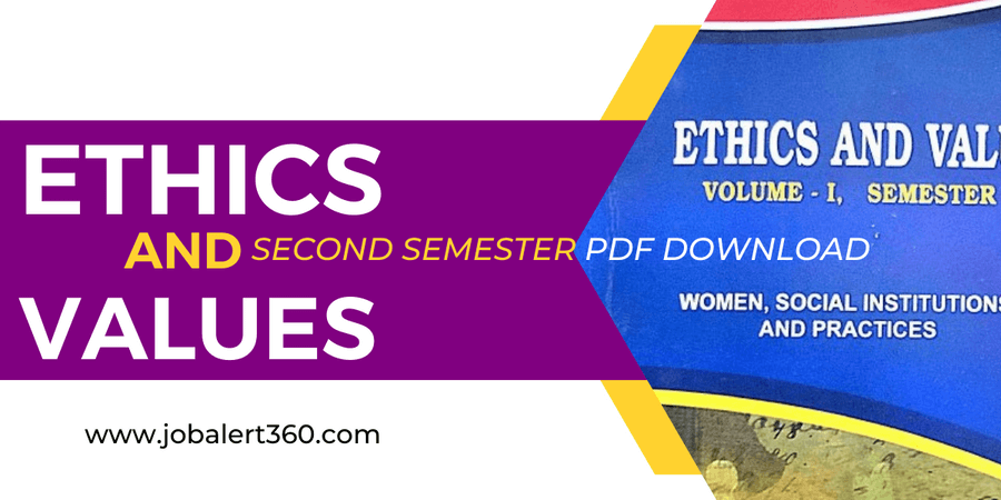 Ethics and Values 2nd Semester PDF In Odia