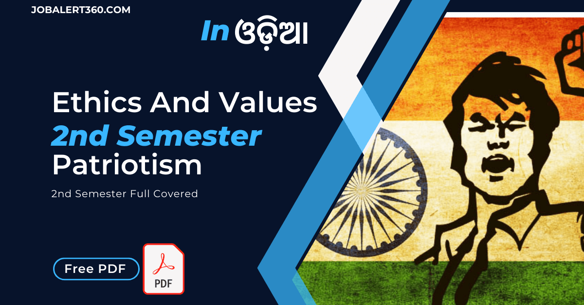 Ethics And Values 2nd Semester Patriotism Odia