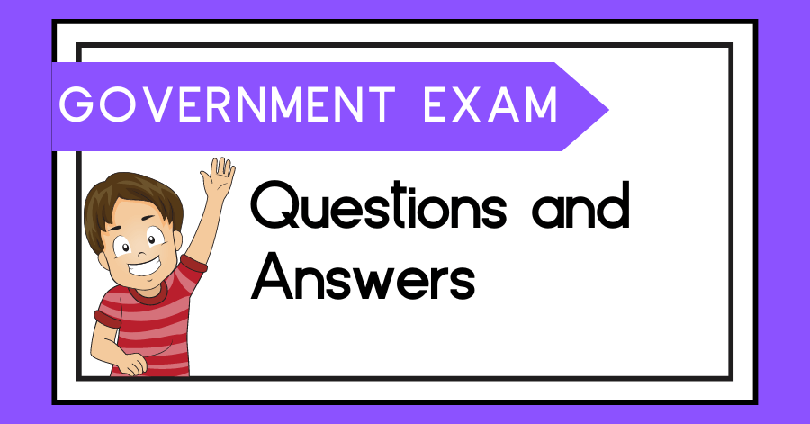 Government Exam Questions and Answers