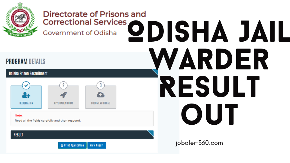 Odisha Jail Warder Result Out