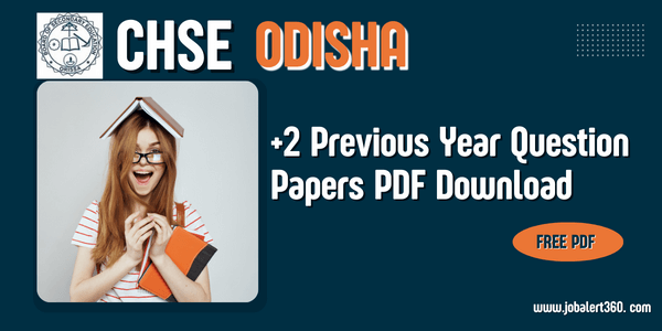 CHSE Odisha Previous Year Question Paper PDF