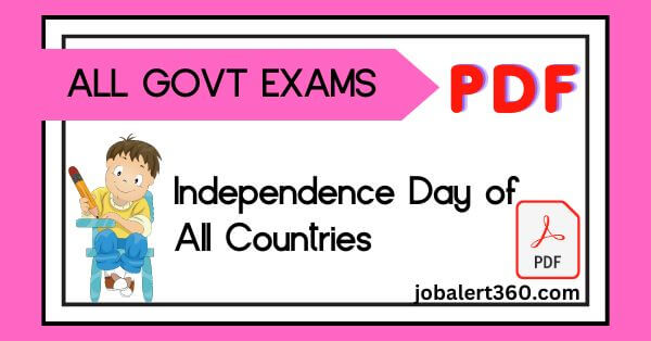 Independence Day of All Countries PDF