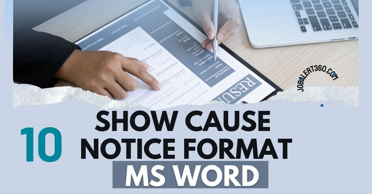 Show Cause Notice Format