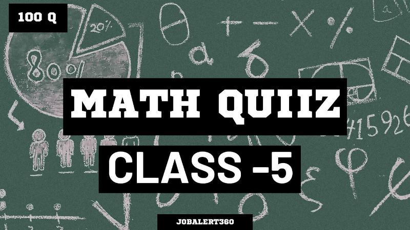 Math Quiz For Class 5