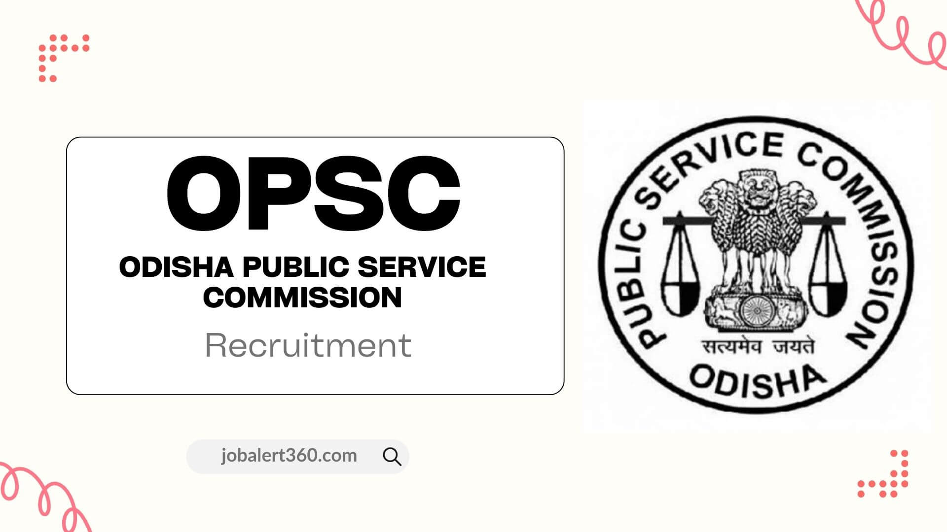 OPSC Recruitment text and official logo