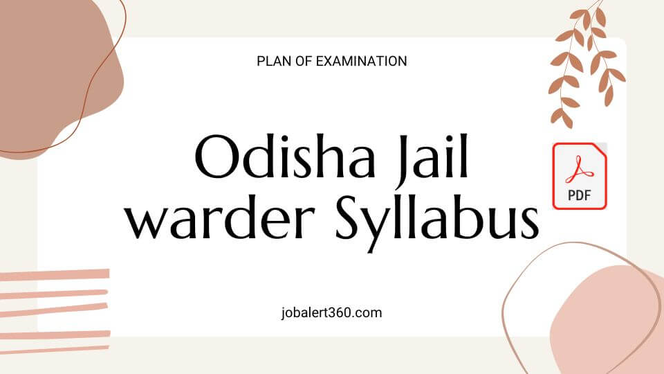 Odisha Jail warder Syllabus