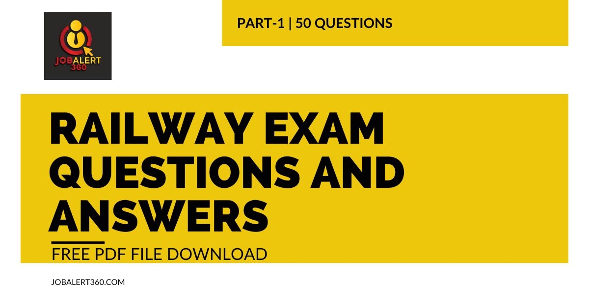 Railway Exam Questions and Answers