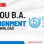 IGNOU BA Assignment PDF Download