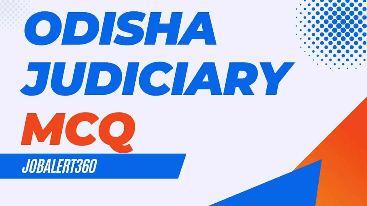 Odisha Judicial MCQ